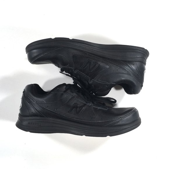 New Balance 577 Walking Shoes Mens Size 10.5 D Black Leather MW577BK main image 5